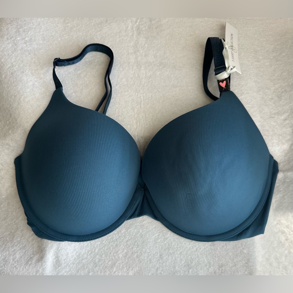 Victoria’s Secret Teal T-Shirt Collection Push Up Bra 34DD NWT